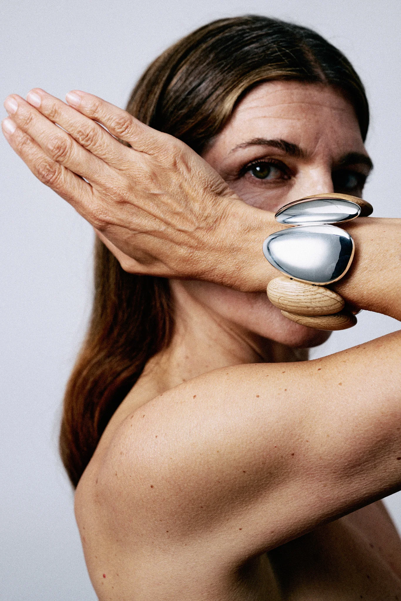 Anniversary bracelet: oak, sterling silver - Image 3