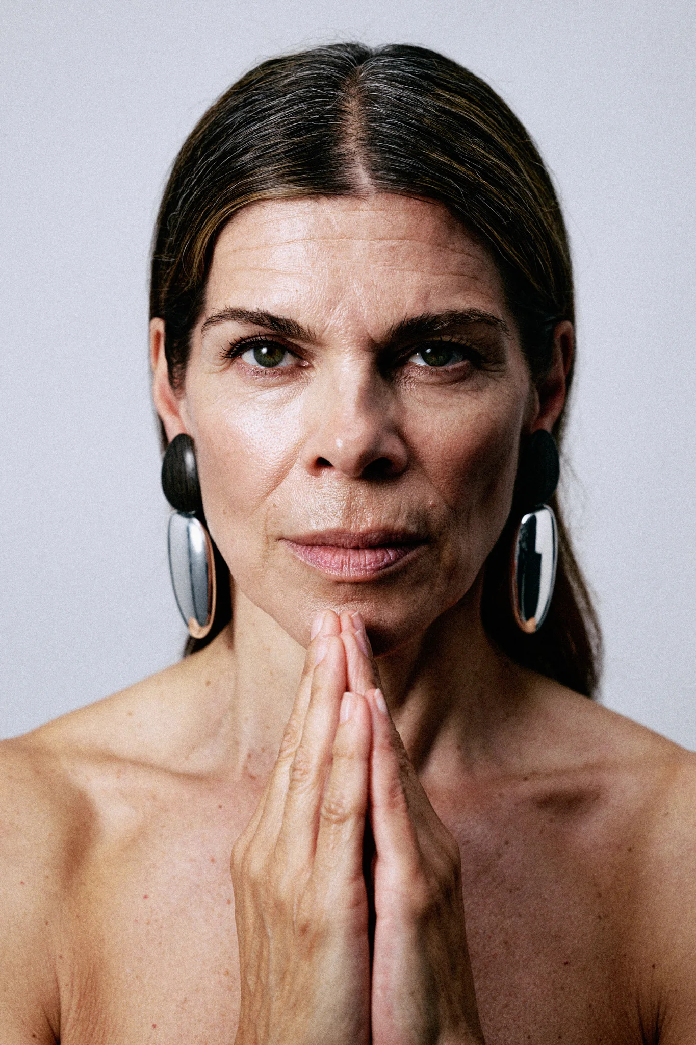 Anniversary earrings: bog oak, sterling silver - Image 3