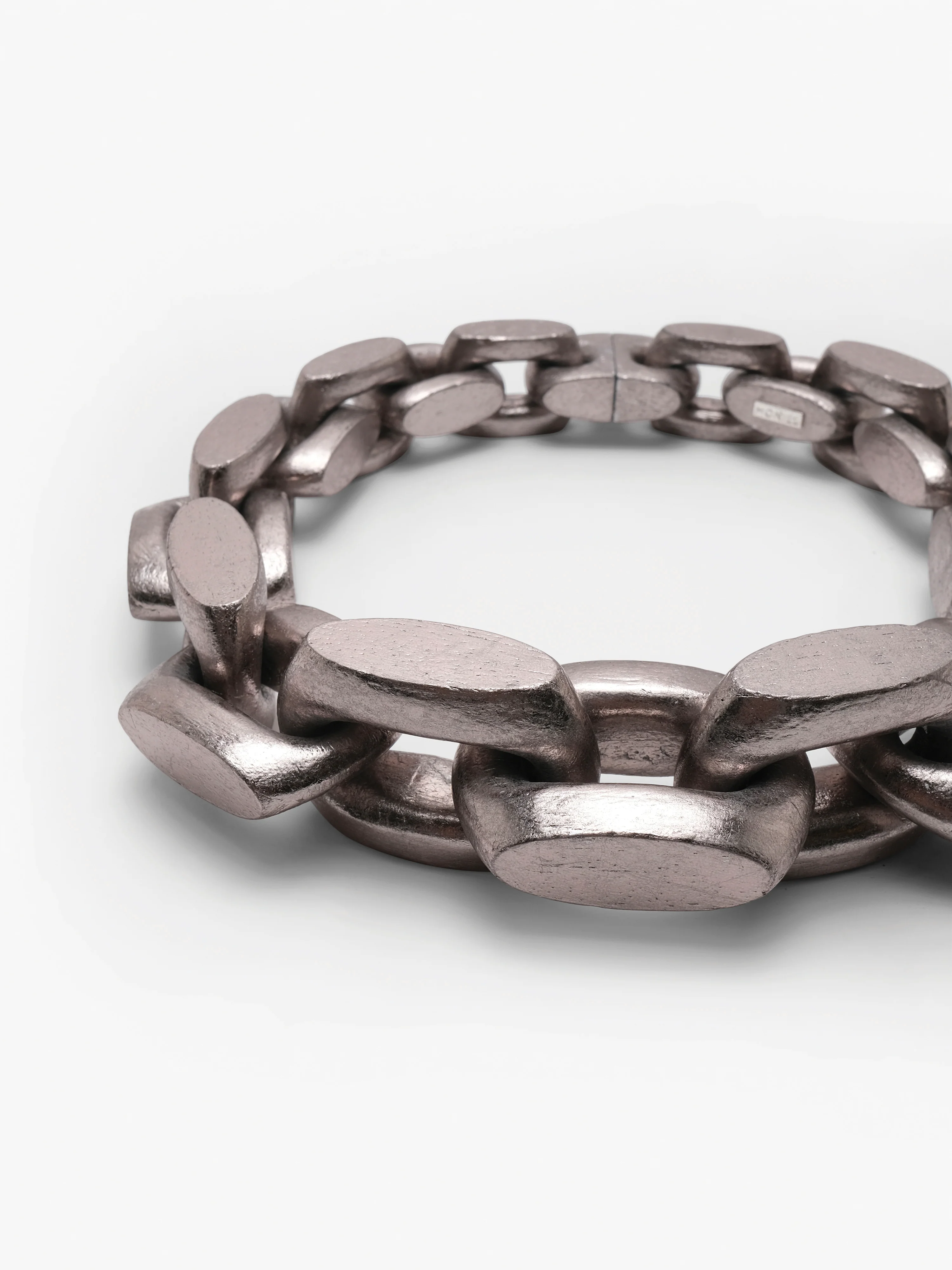 Arashi necklace: acacia, silver foil - Image 4