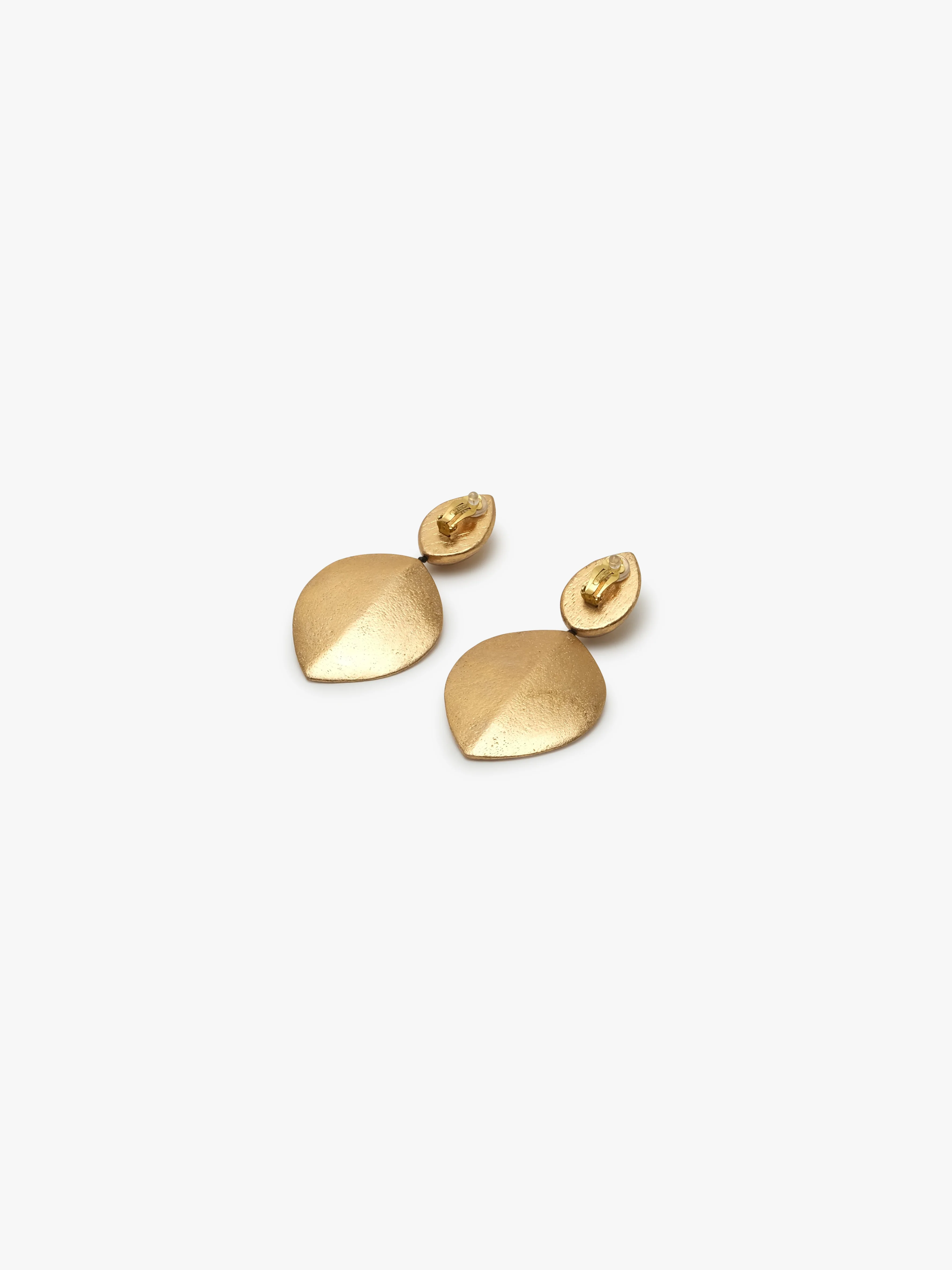 Bologna earrings: acacia, goldfoil - Image 3