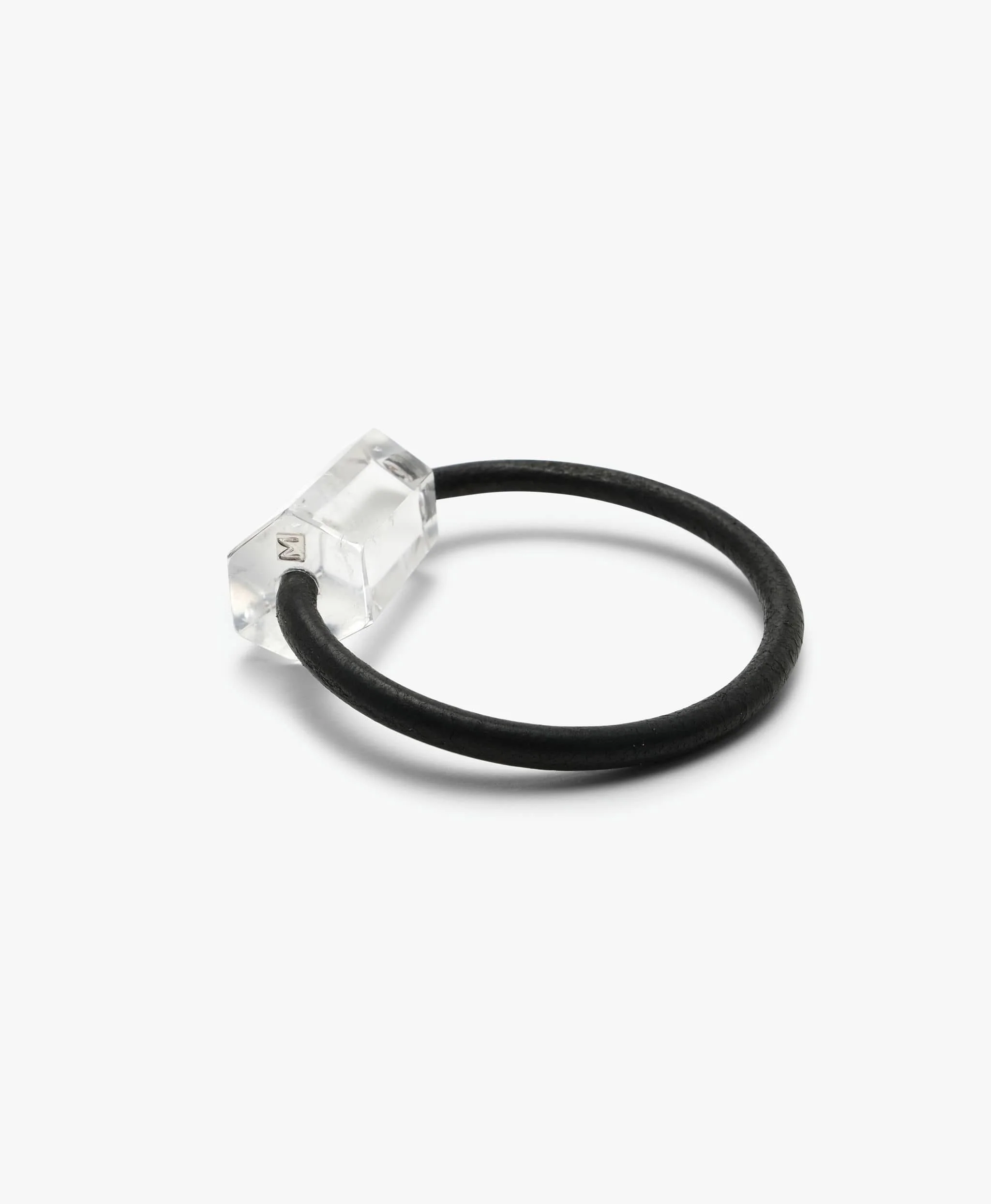 Ceinture bracelet: leather, mountain crystal - Image 3