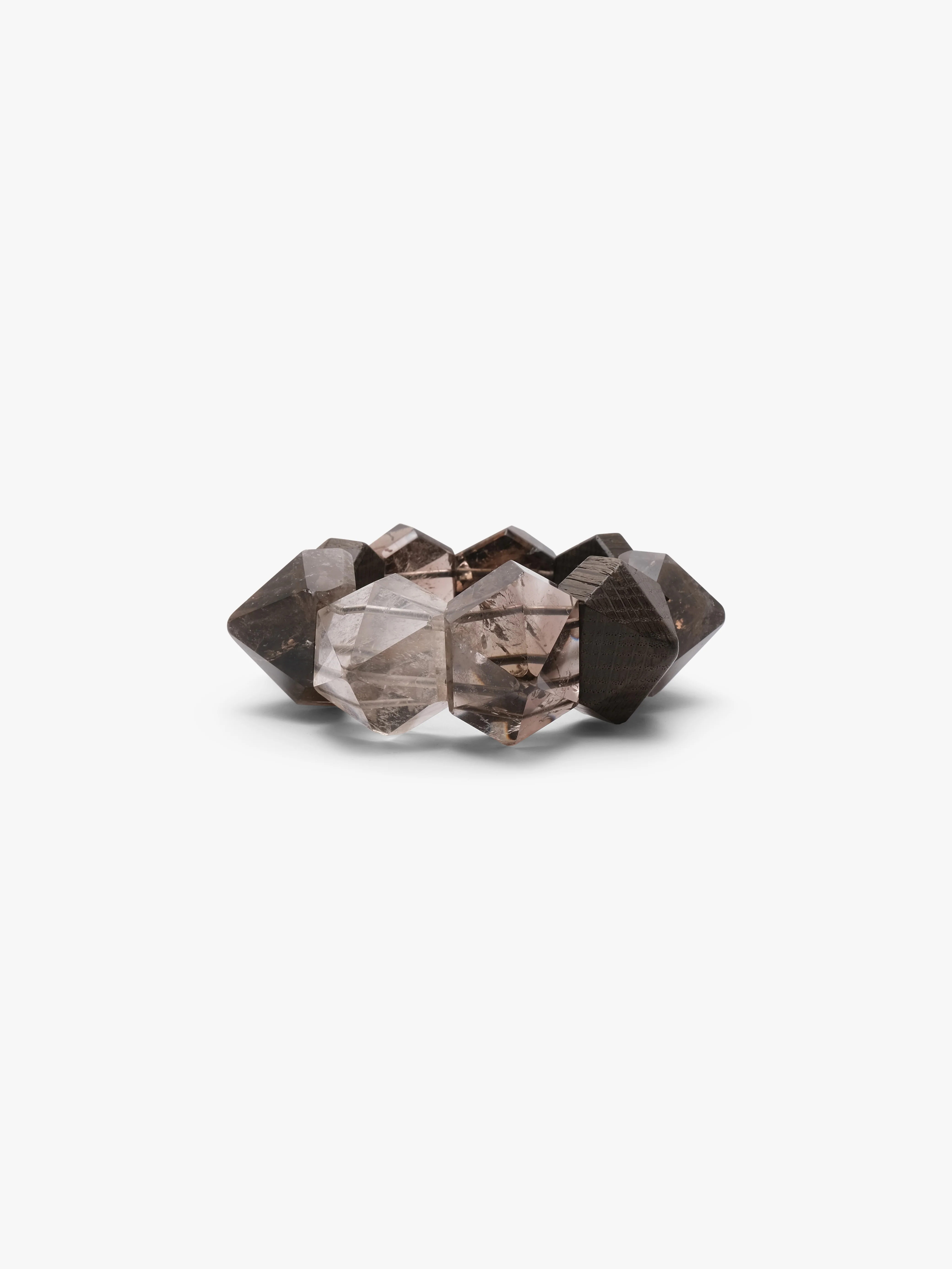 Bracelet: smoky quartz, bog oak - Image 3