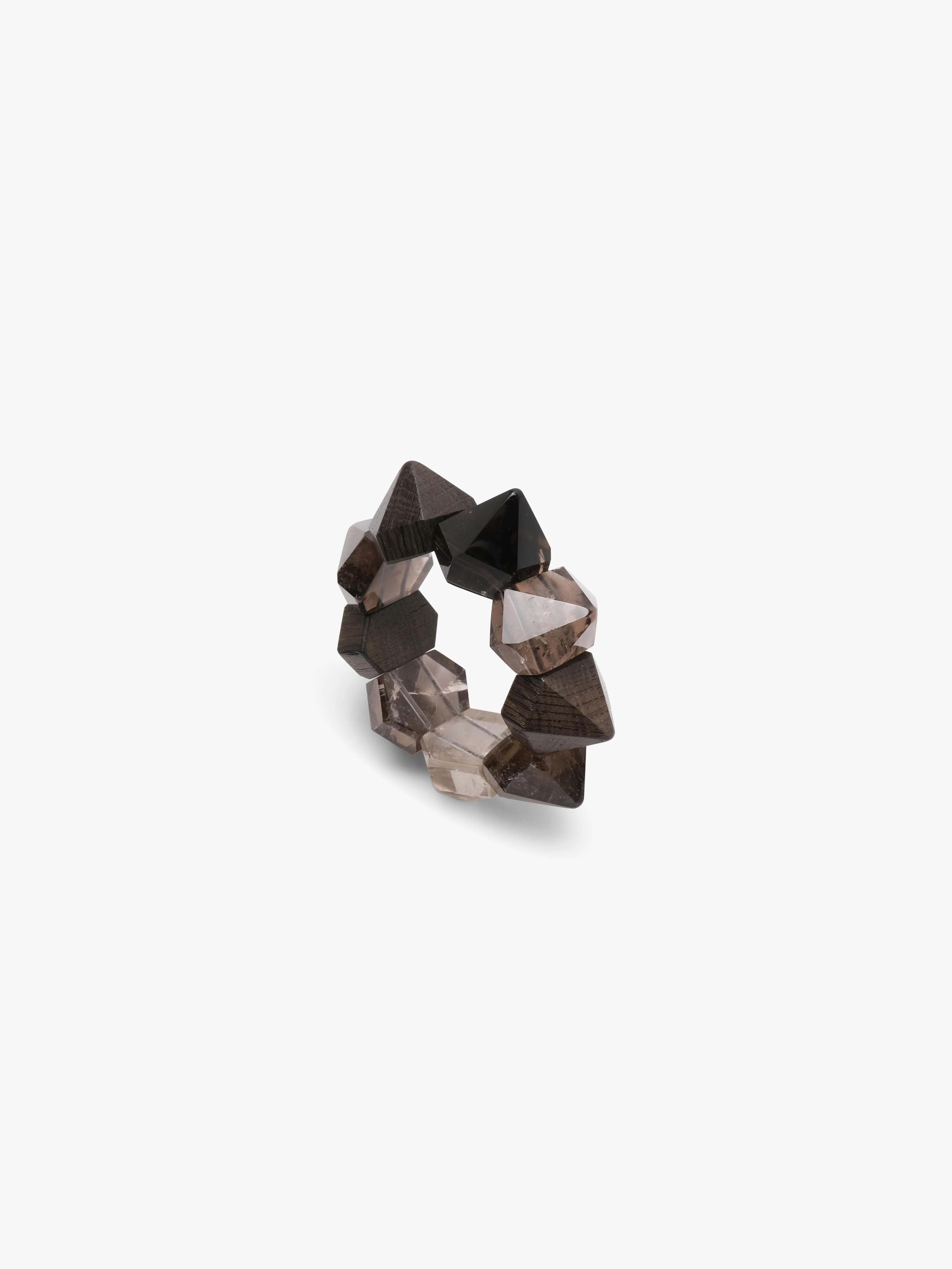 Bracelet: smoky quartz, bog oak - Image 6