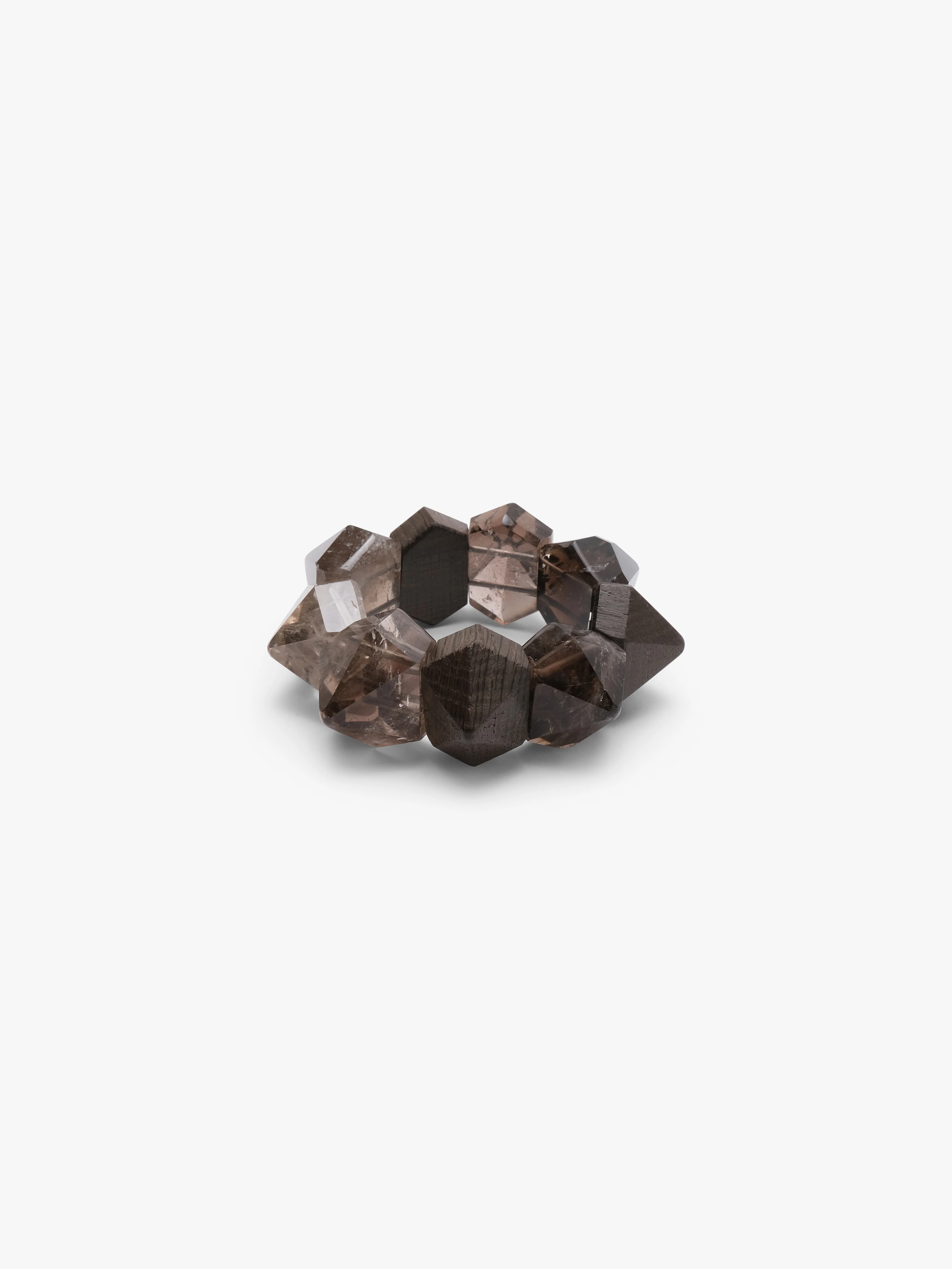 Bracelet: smoky quartz, bog oak - Image 8