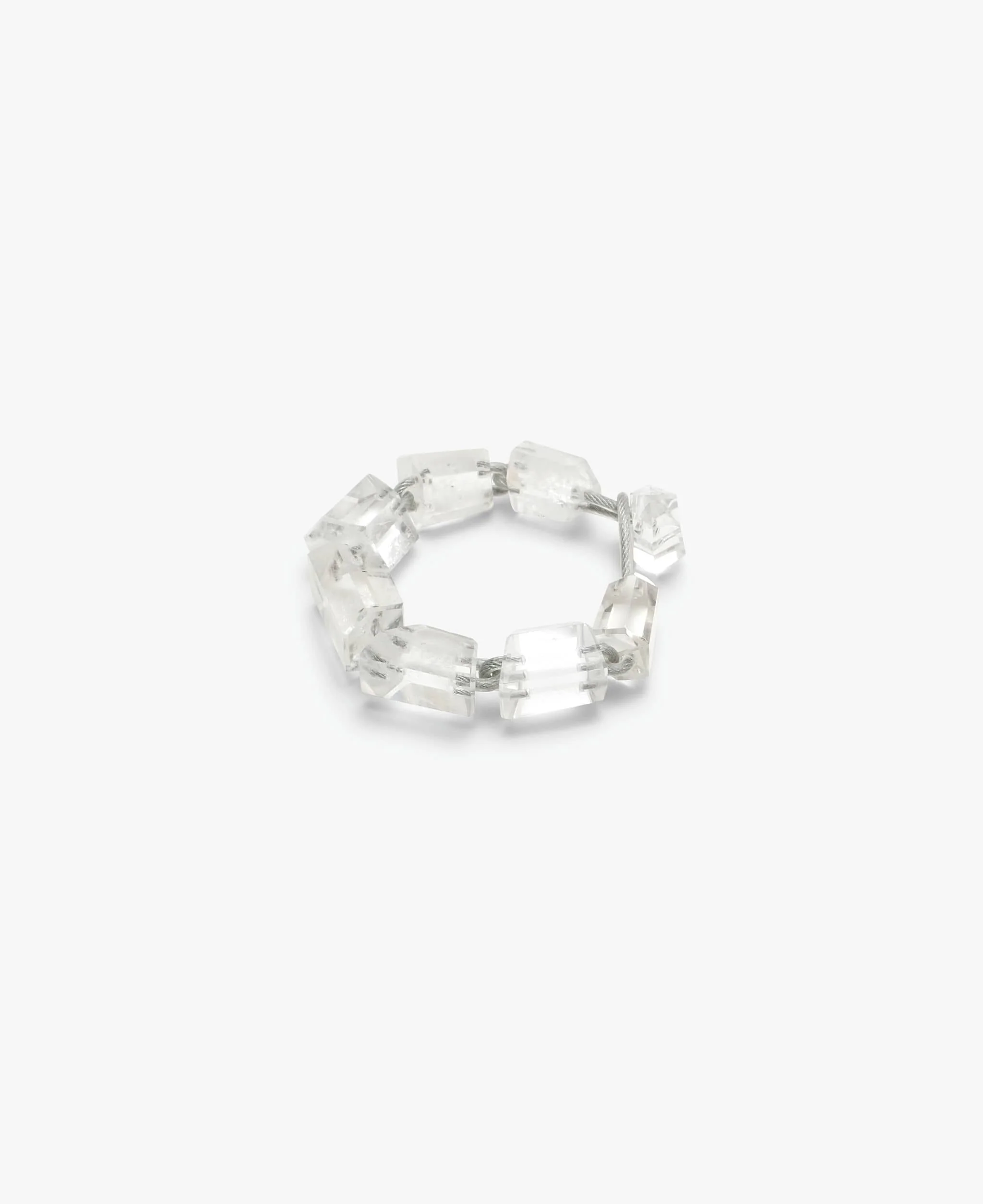 Axial bracelet: mountain crystal, wire - Image 4