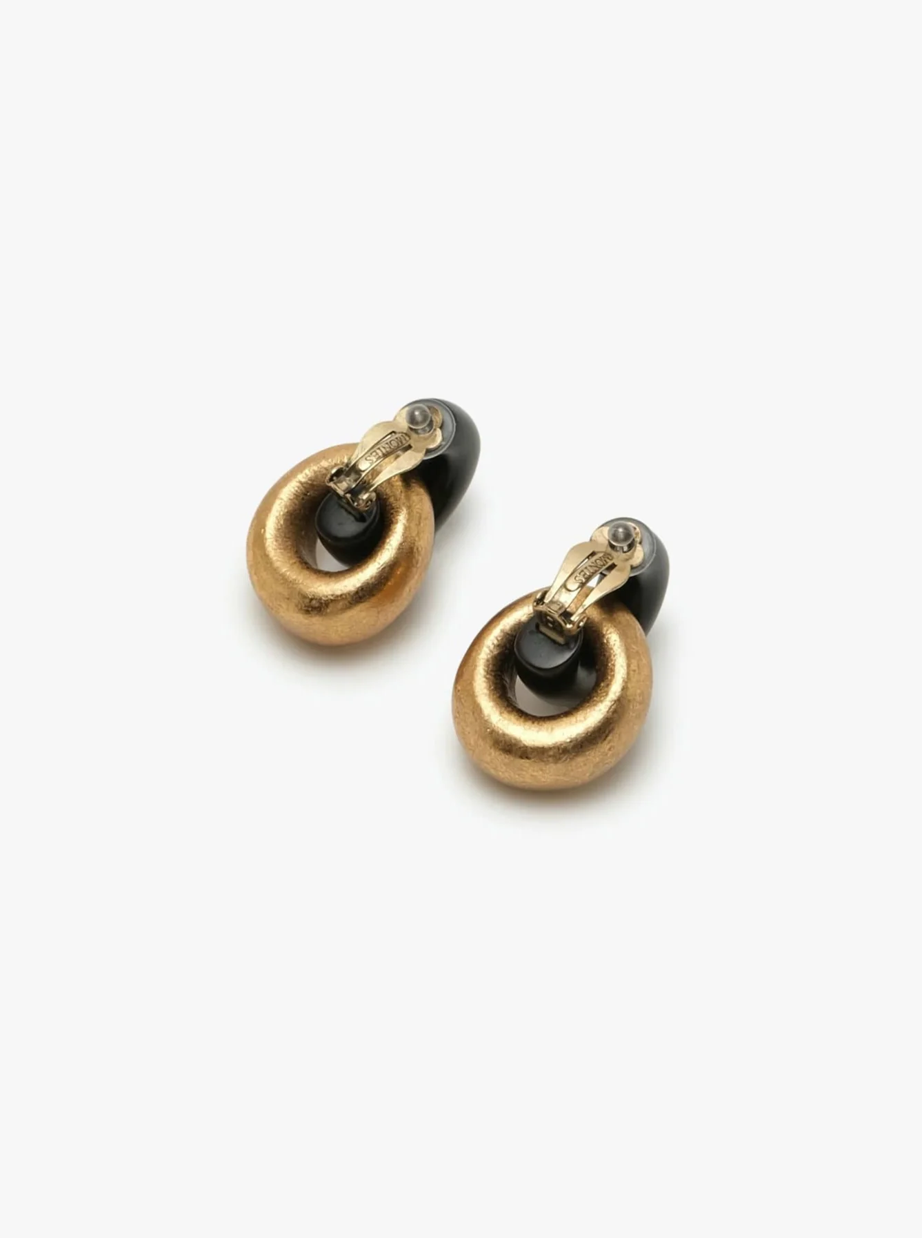 Havana earrings: black and gold - Image 4