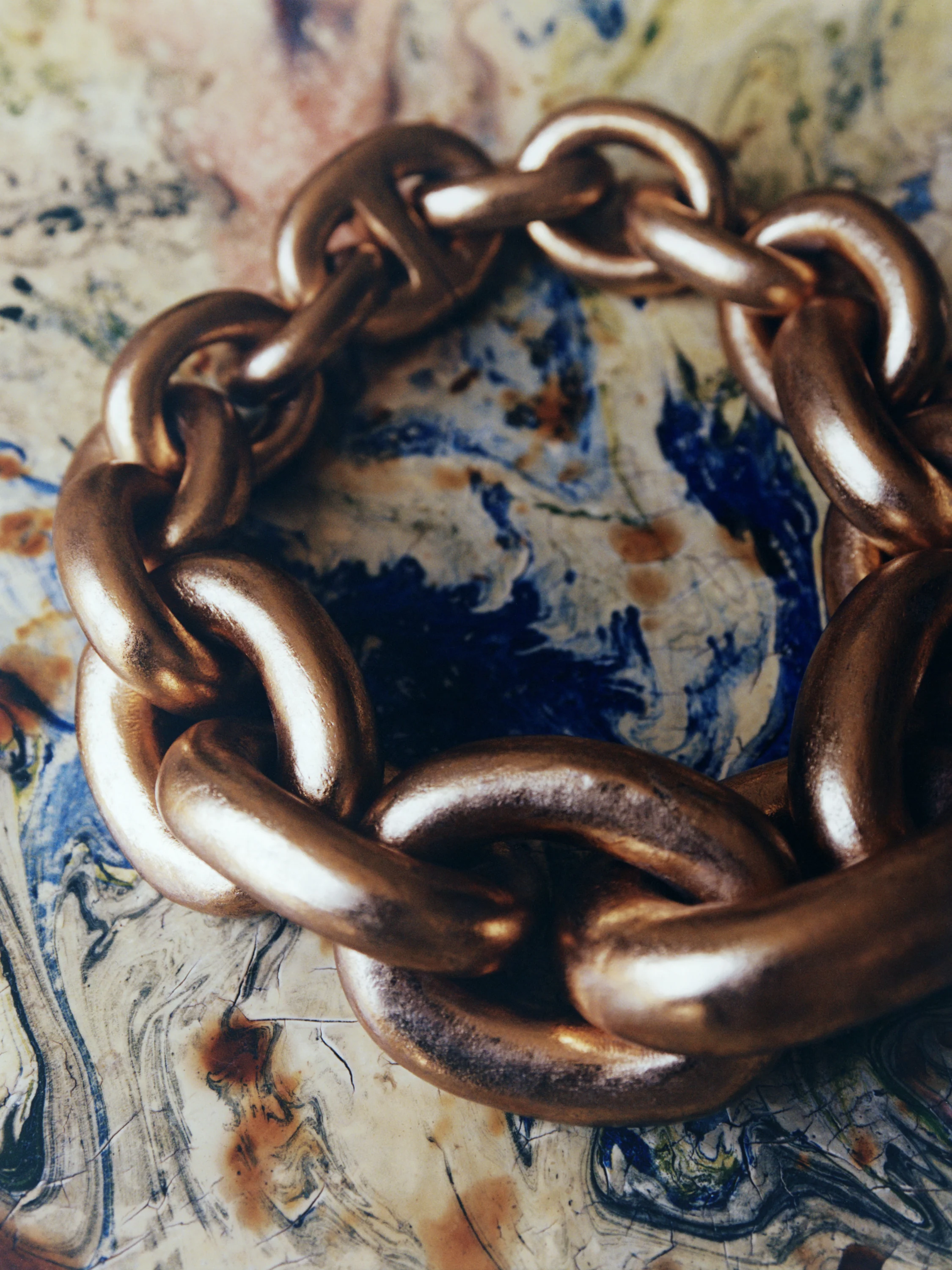 Seoul necklace: acacia, goldfoil - Image 3