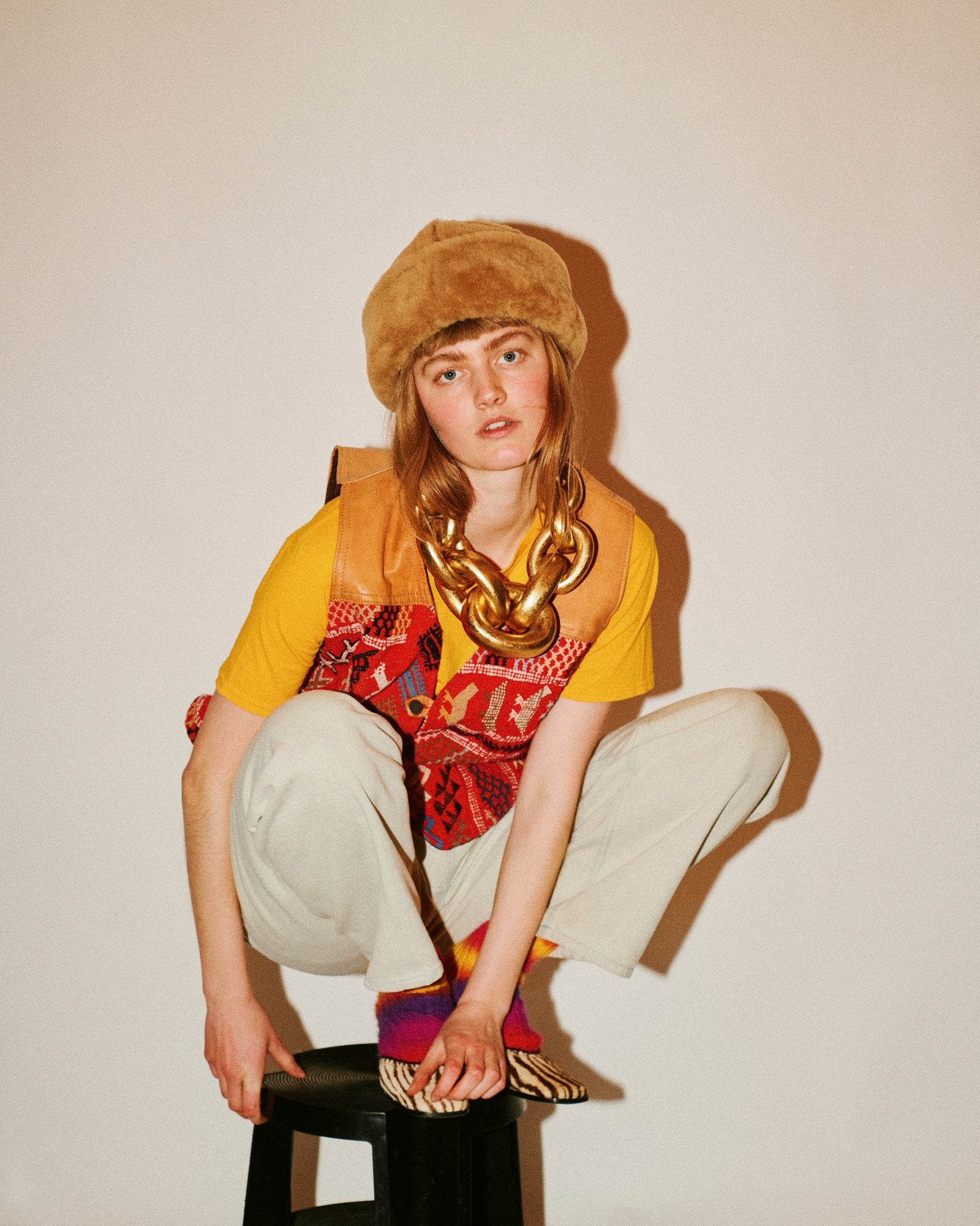 Seoul necklace: acacia, goldfoil - Image 6