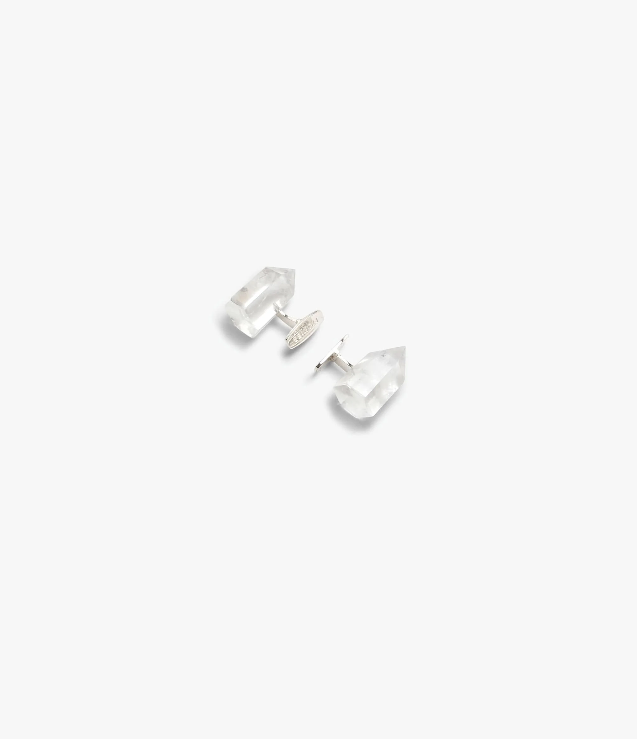 Verre cuff links: sterling silver, mountain crystal - Image 3