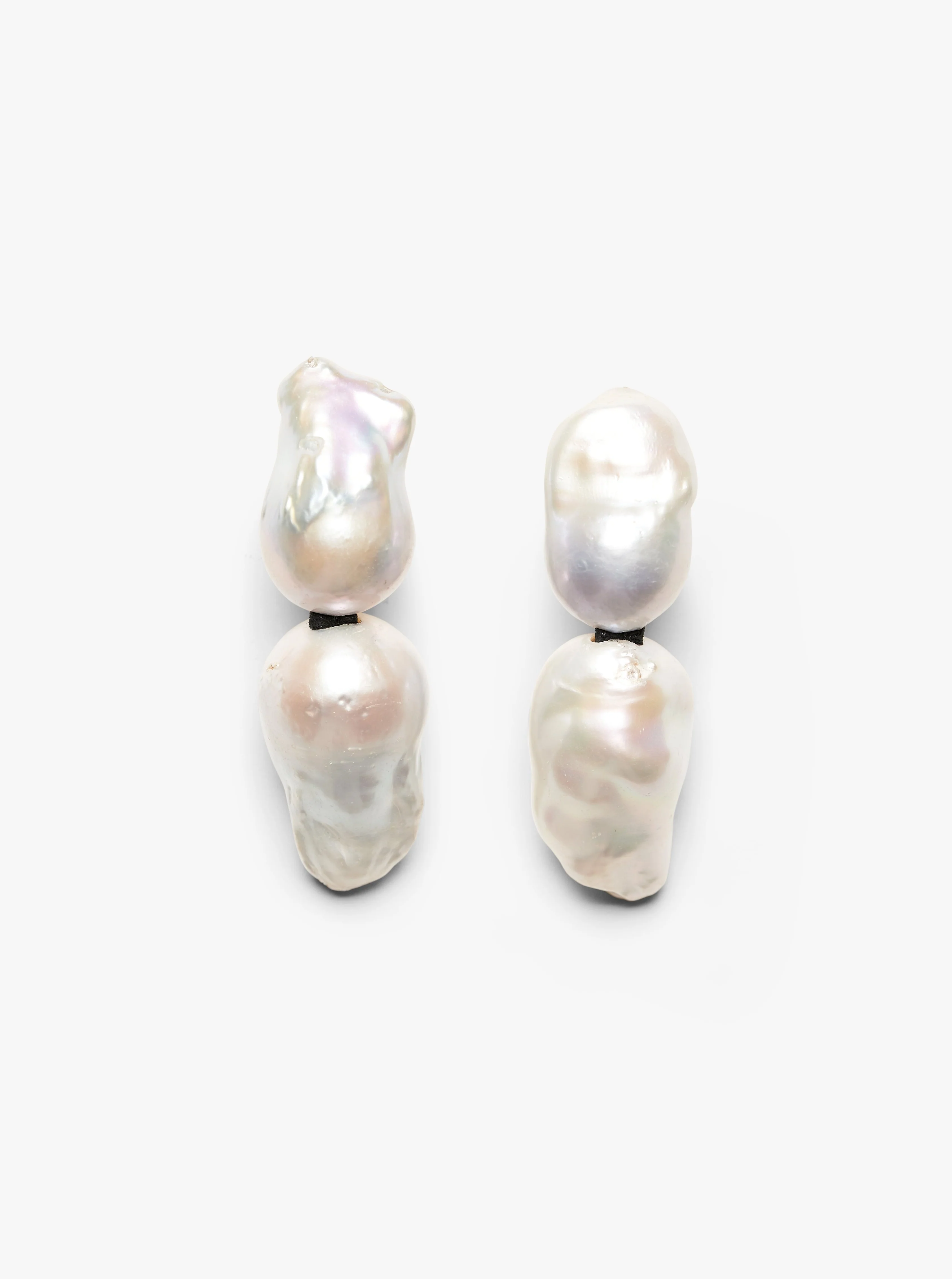 Sable earrings: double baroque pearls - Image 3