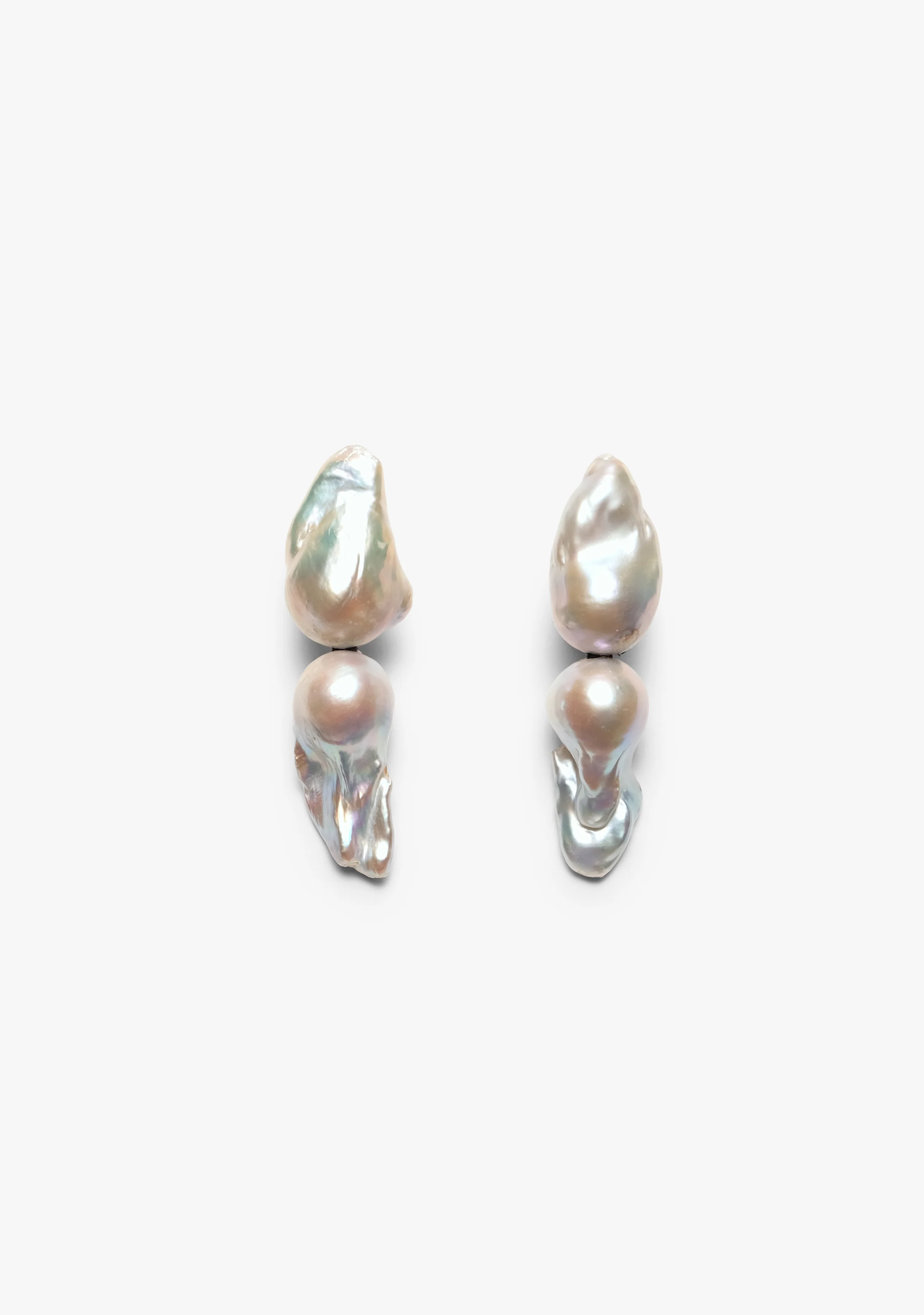 Sable earrings: double baroque pearls - Image 4
