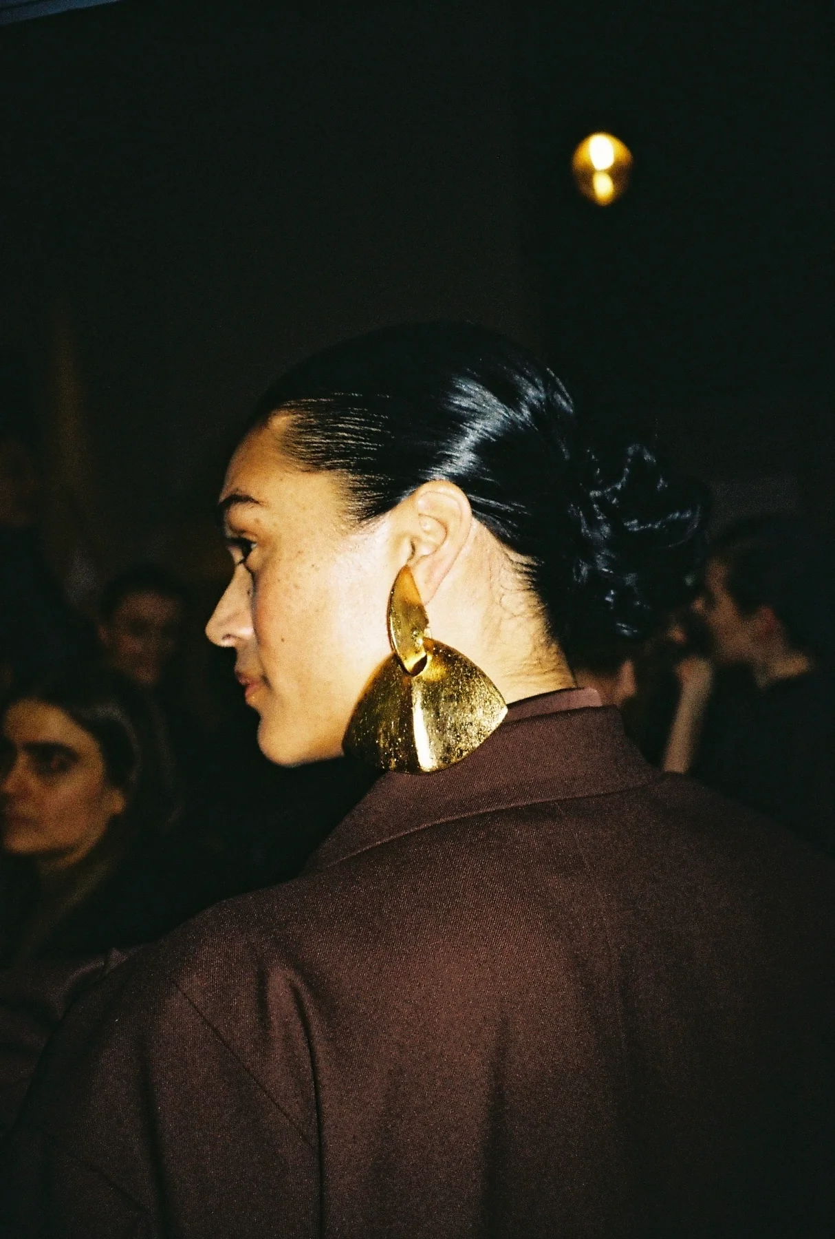 Florence earring: acacia, goldfoil - Image 5