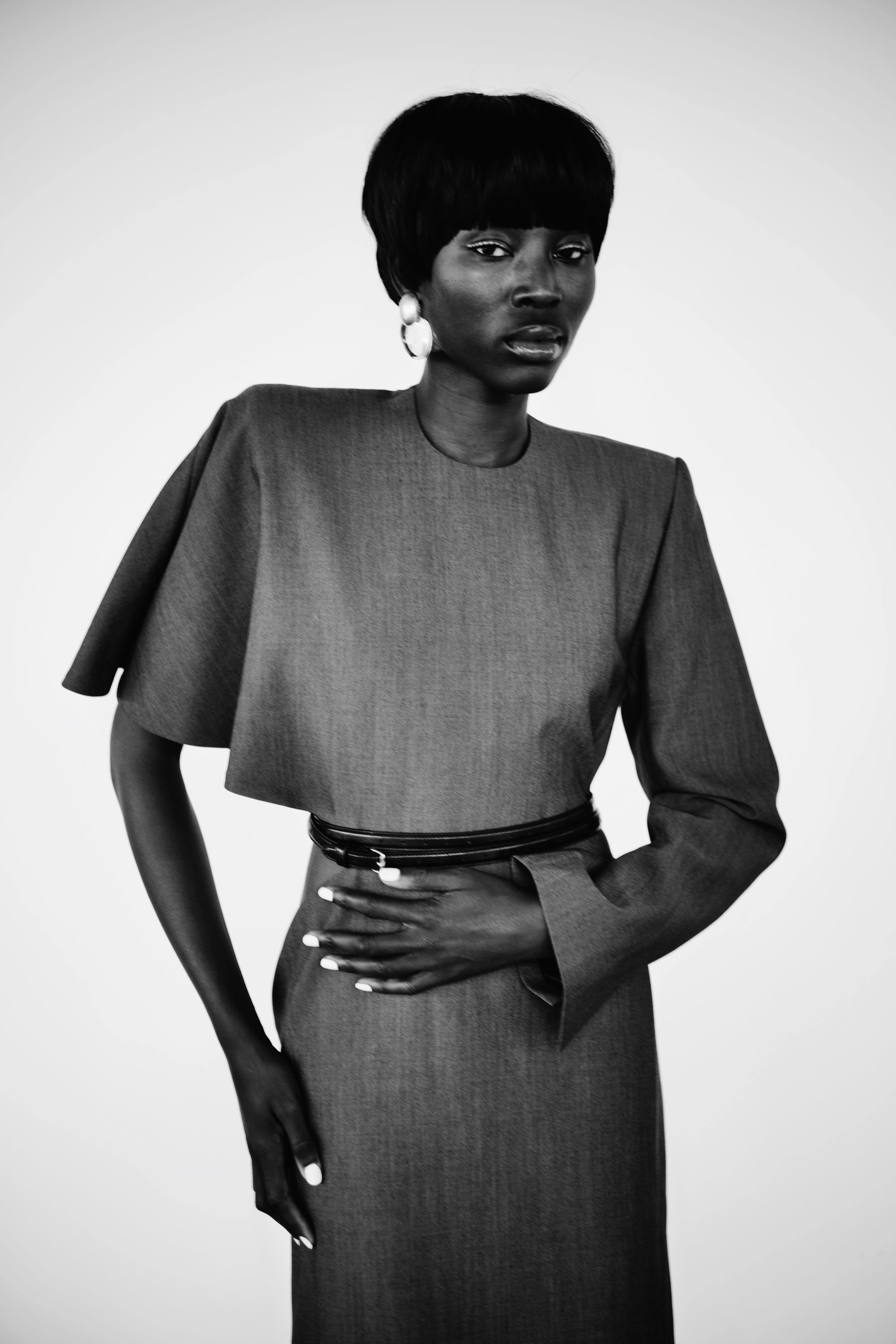 Folia stud earrings: acrylic, silverfoil - Image 3