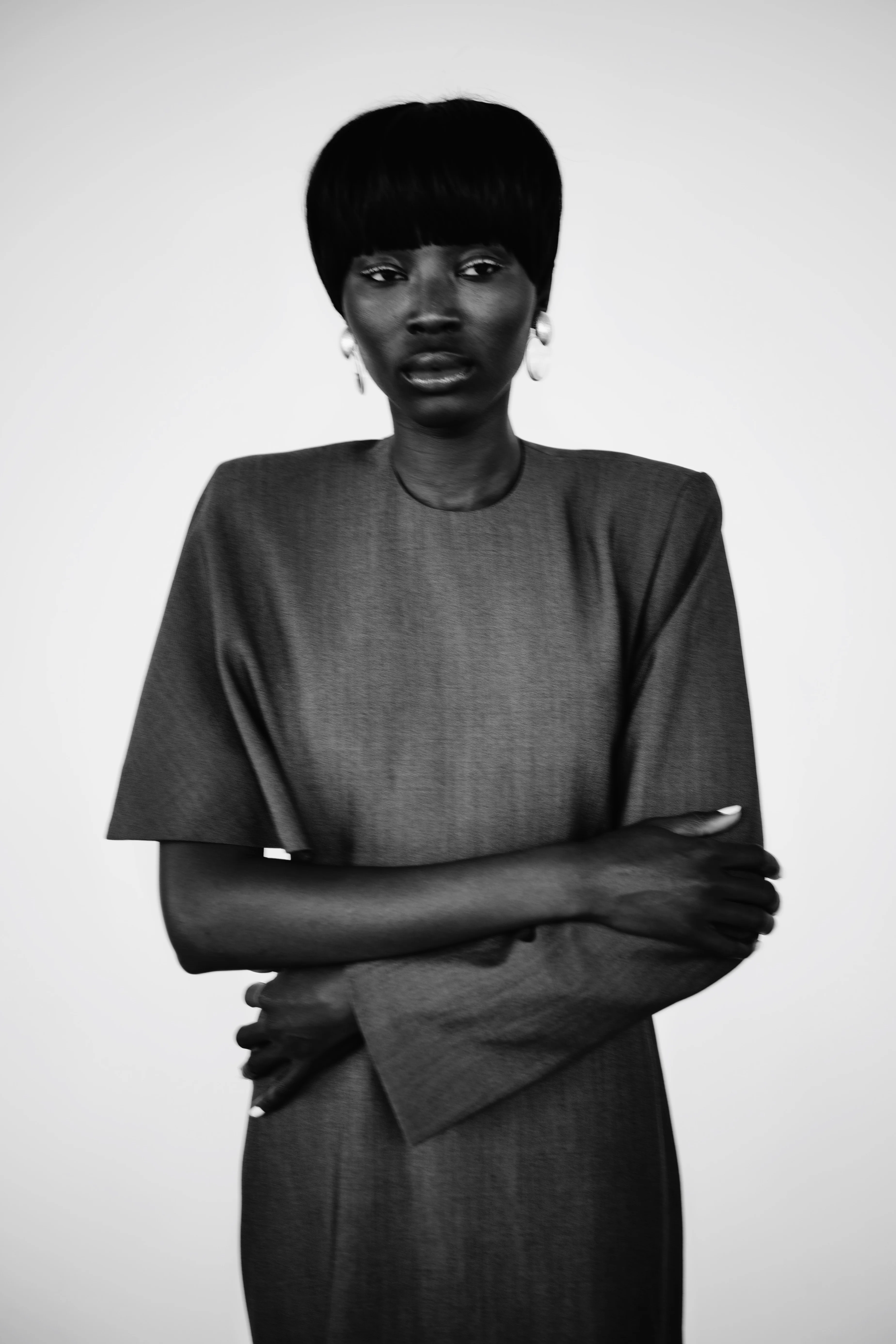 Folia stud earrings: acrylic, silverfoil - Image 4