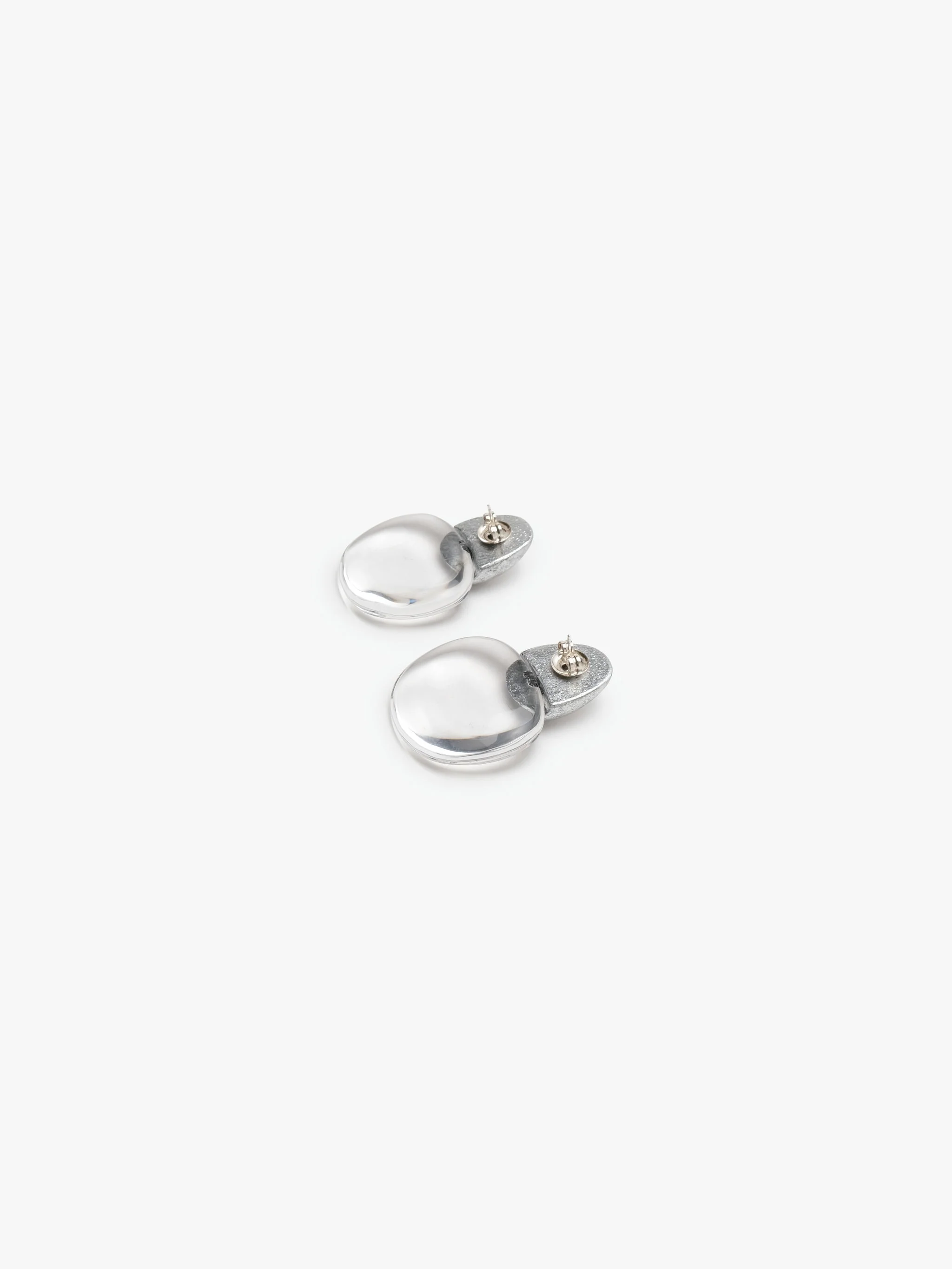 Folia stud earrings: acrylic, silverfoil - Image 5