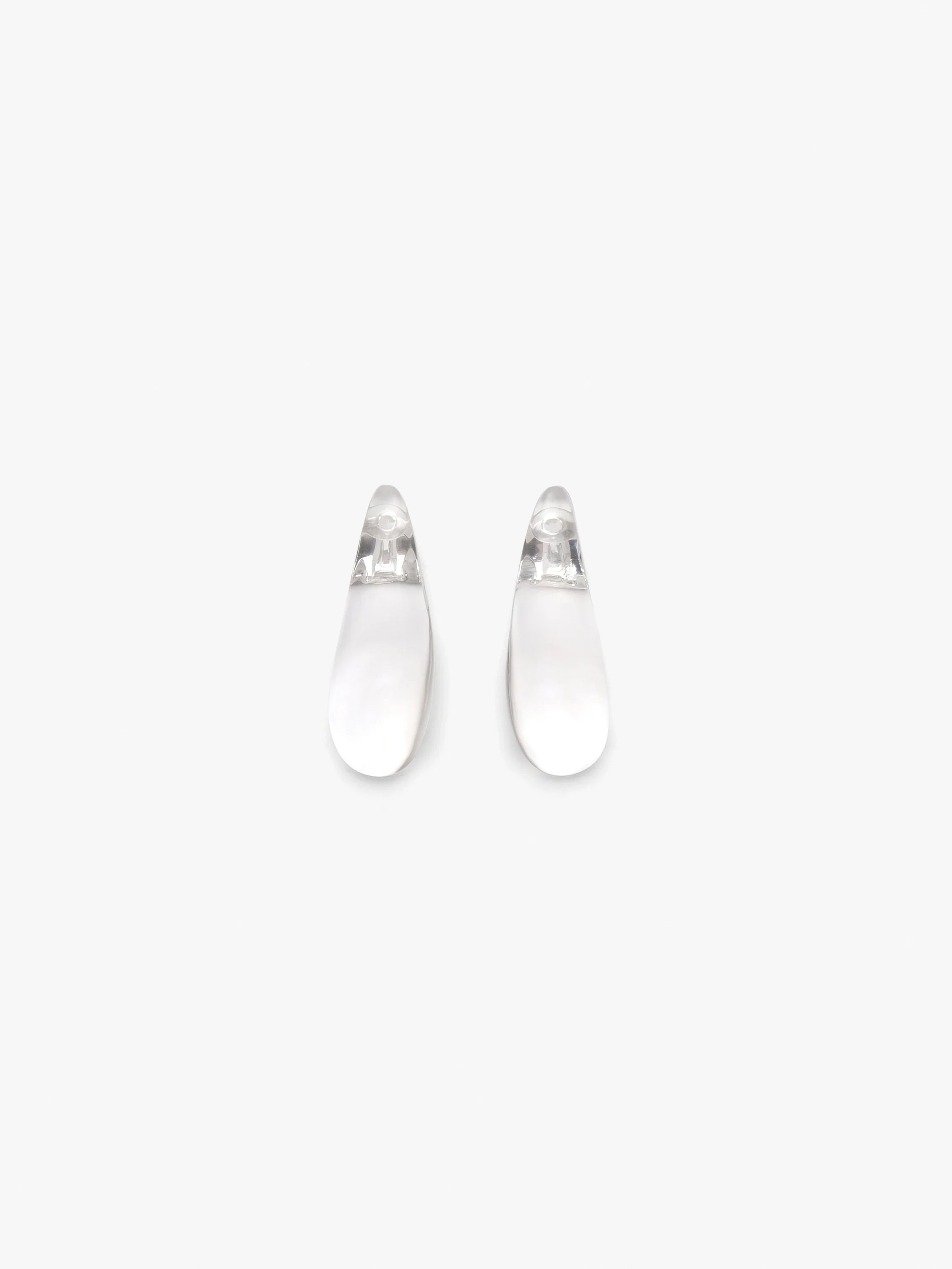 Naysia earrings: clear greencast - Image 3