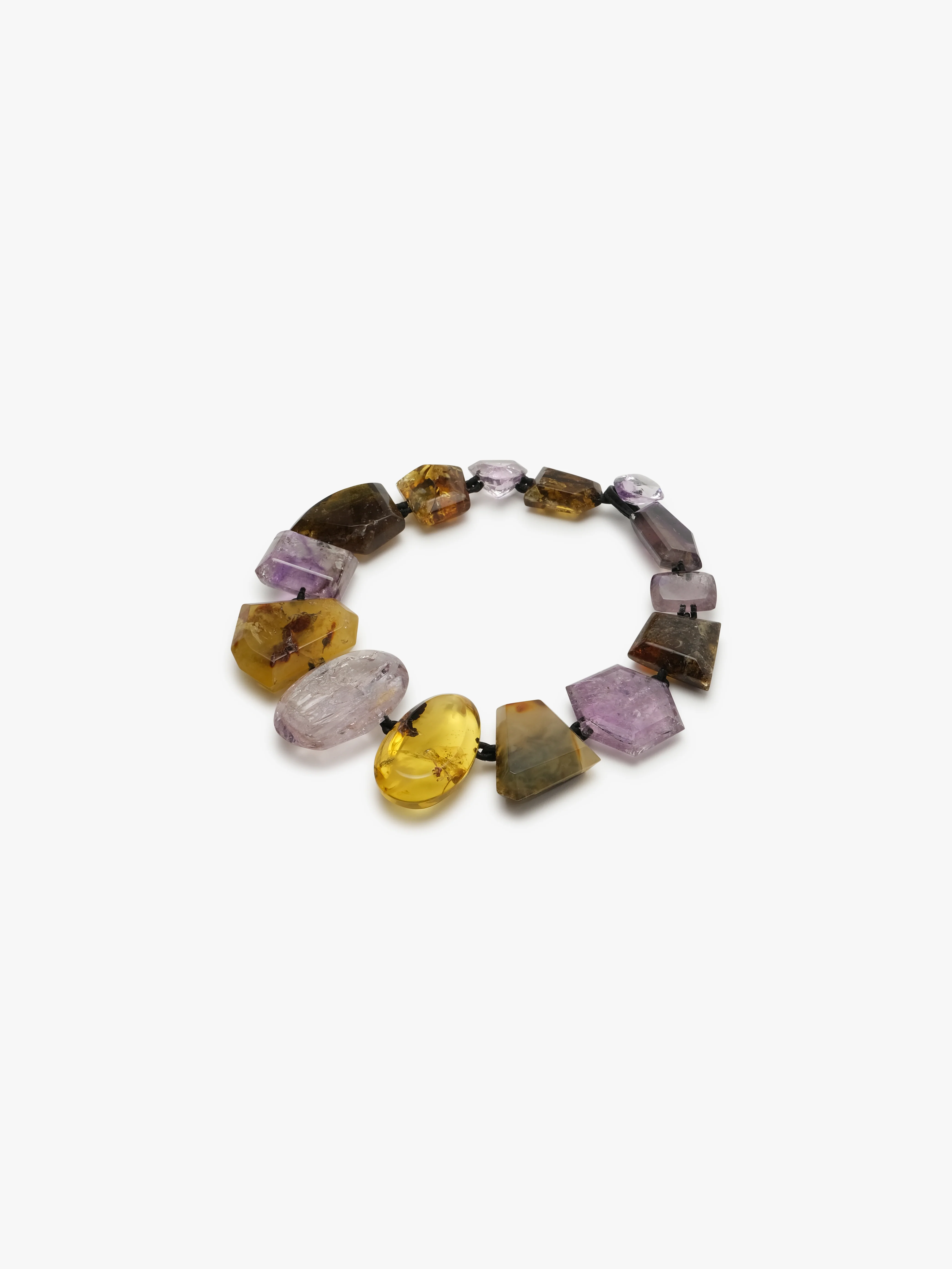 Necklace: amethyst, amber - Image 5