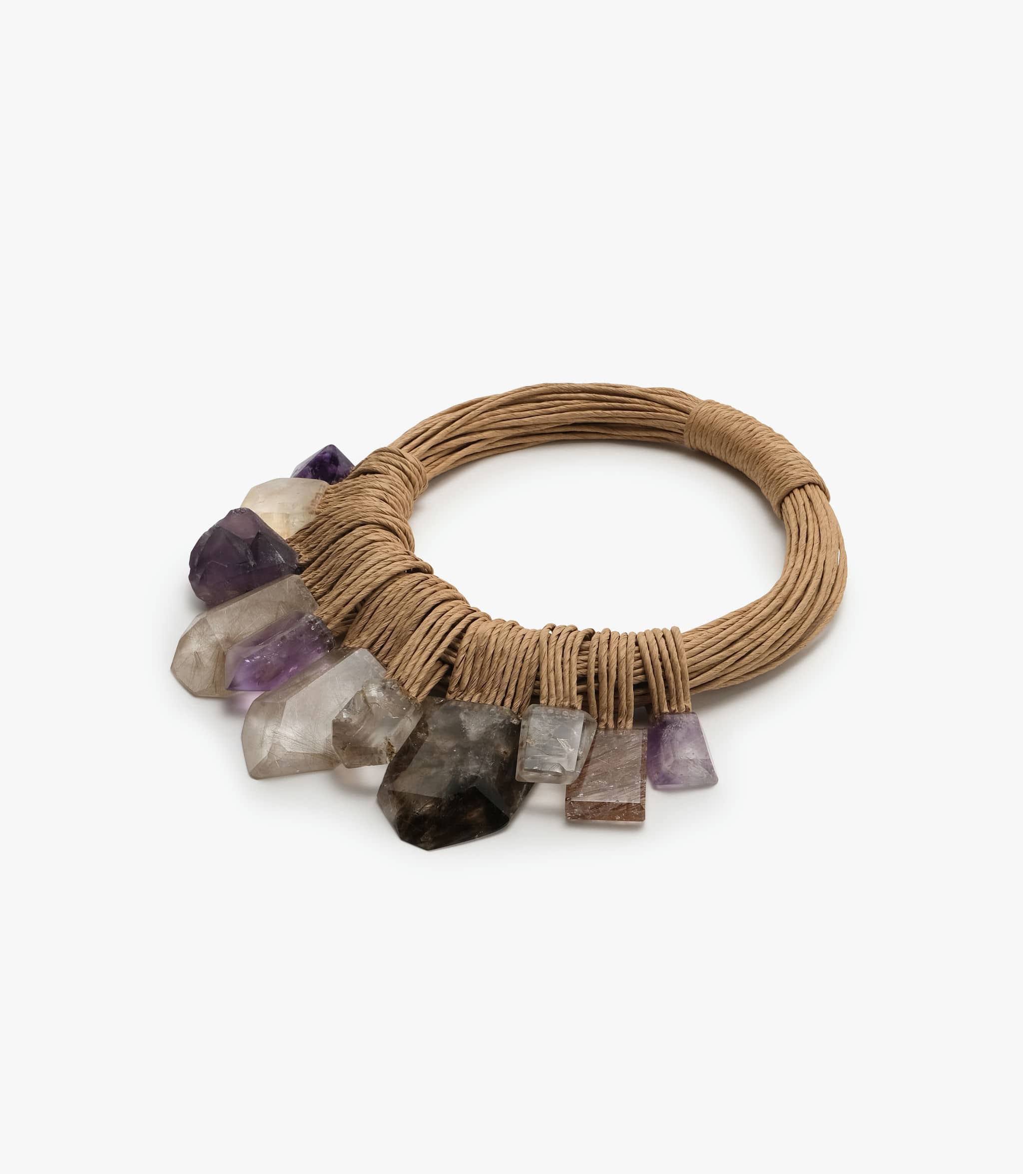50th anniversary necklace: amethyst, crystal, quartz - Image 3