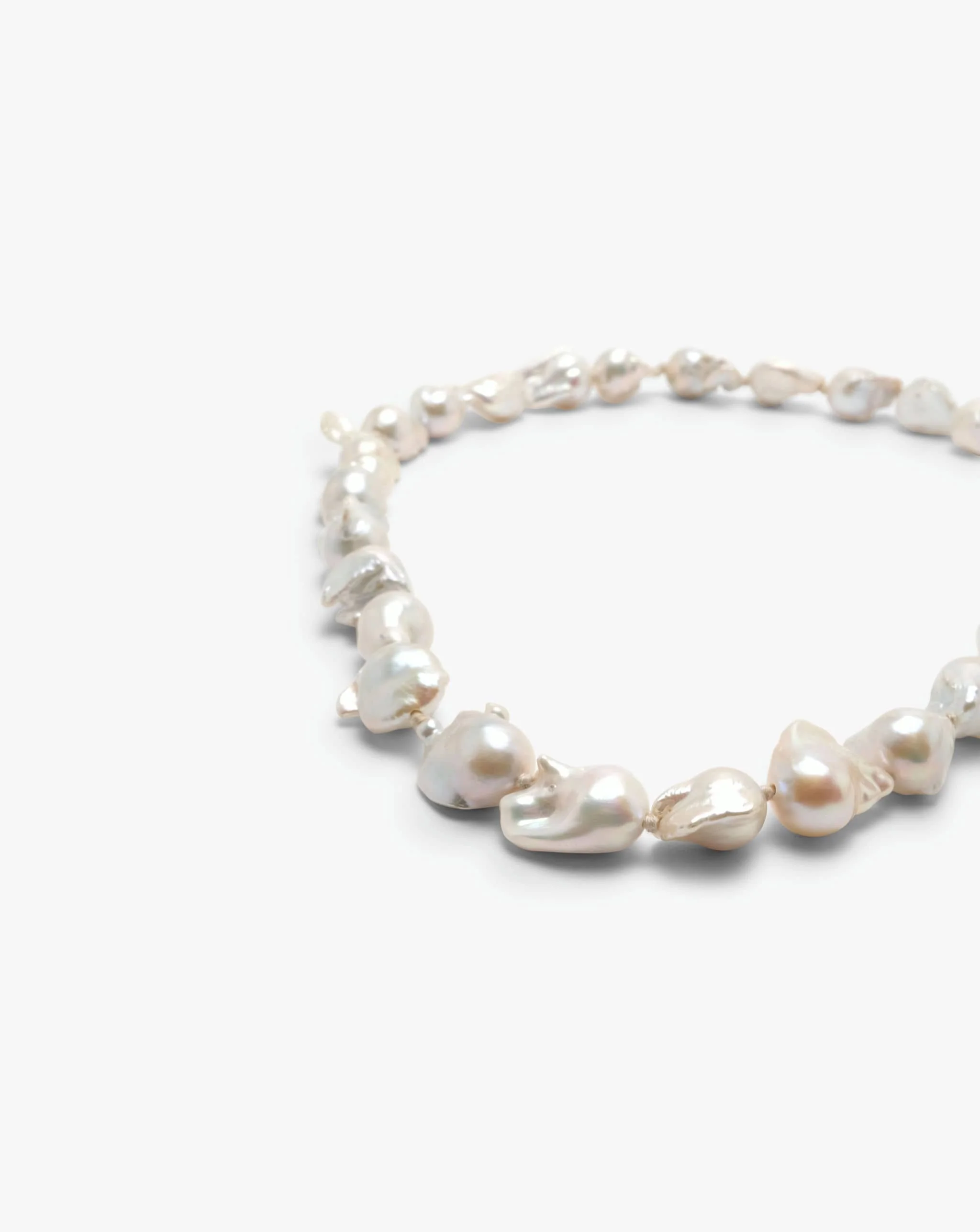 Nacre necklace: baroque pearls - Image 3
