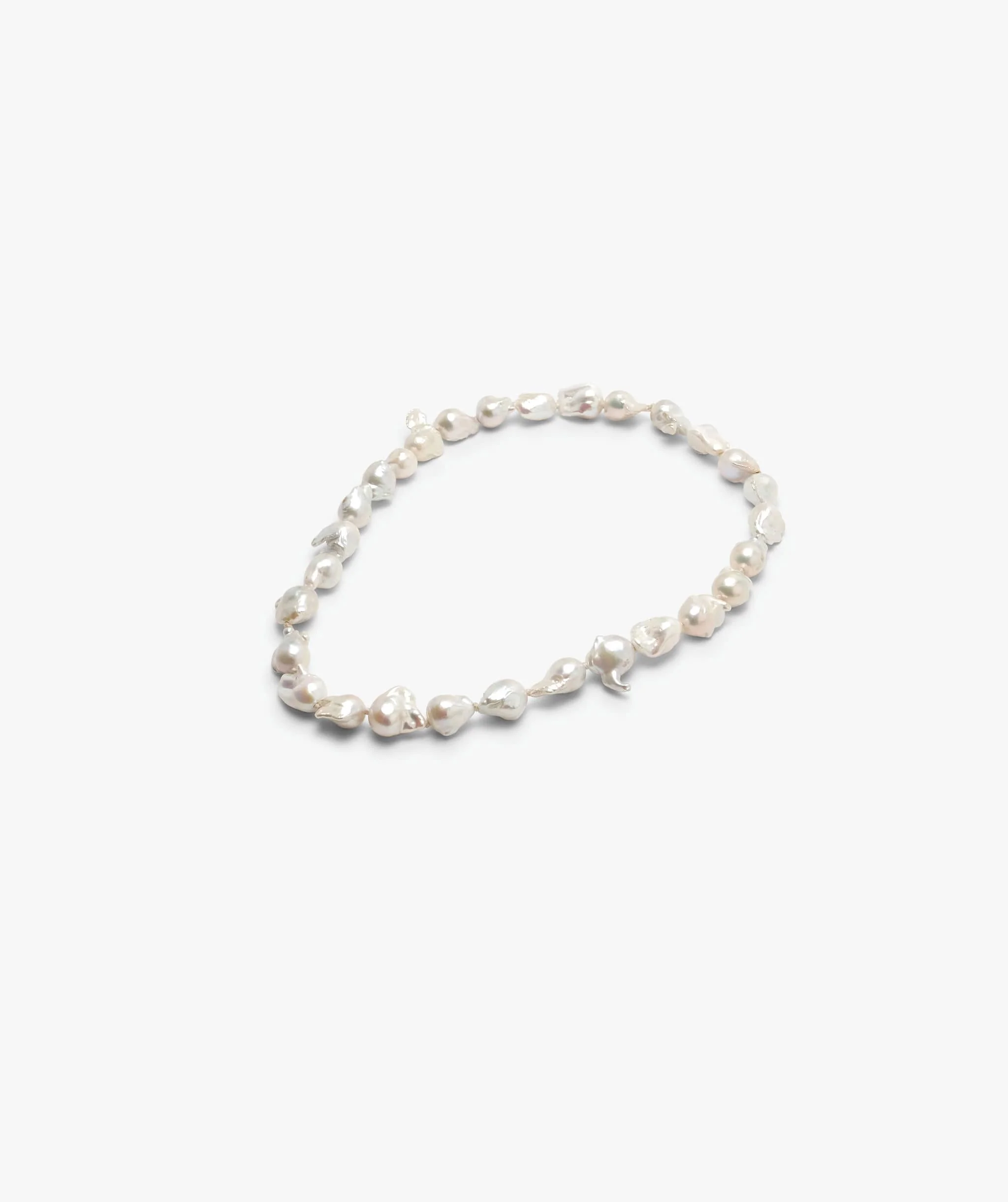 Nacre necklace: baroque pearls - Image 4