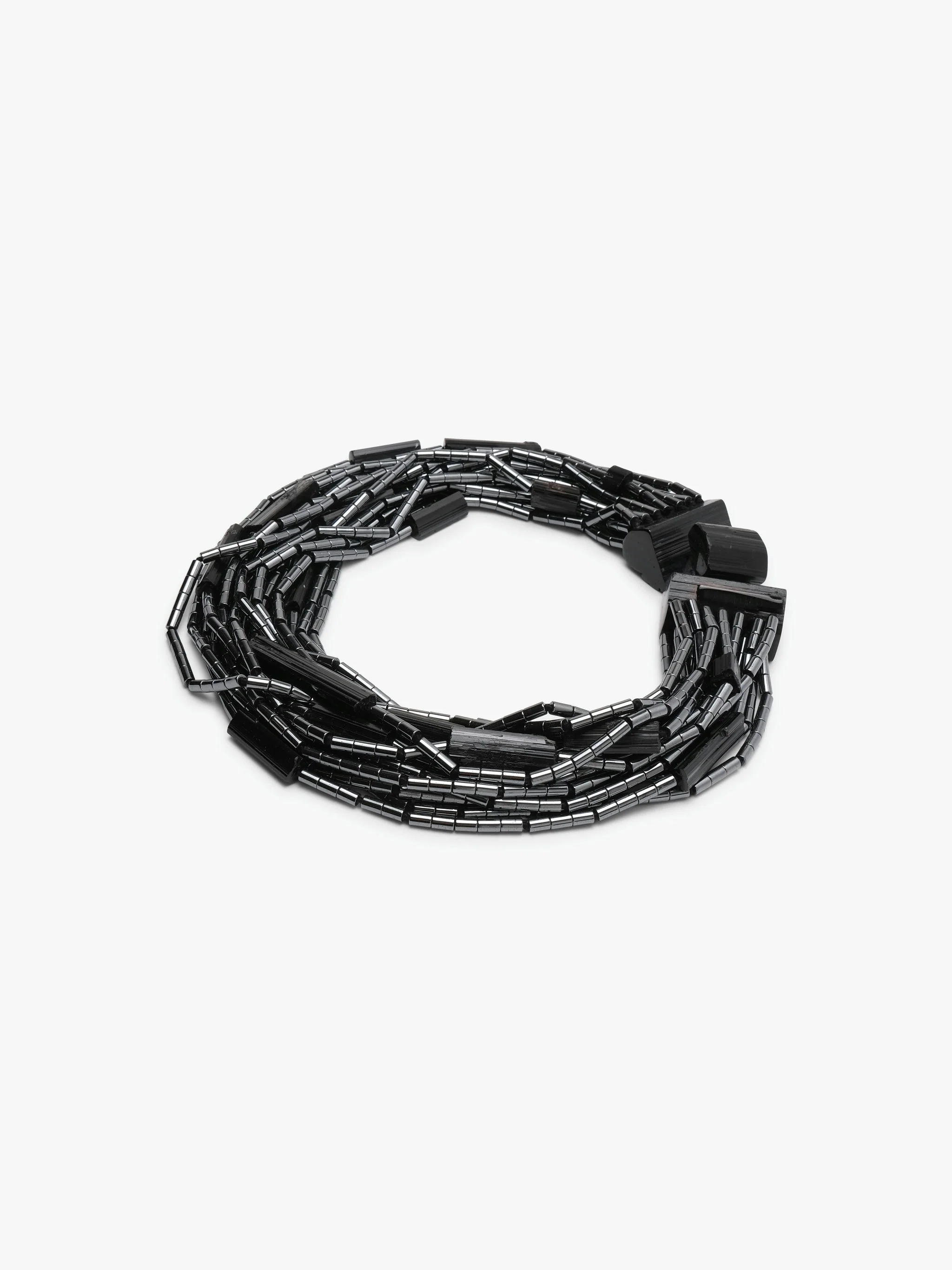 Necklace: hematite, tourmaline - Image 3