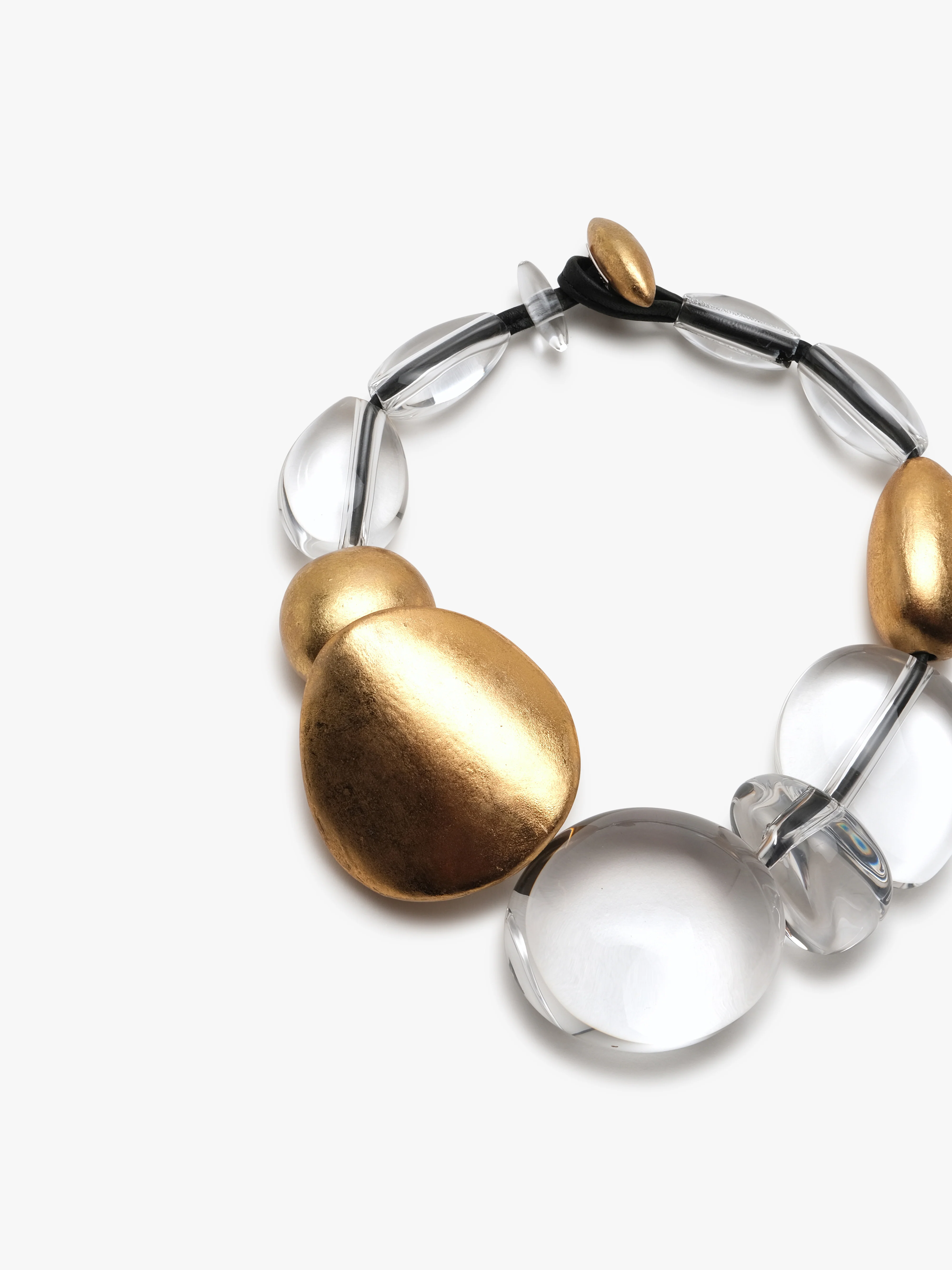 Sydney necklace: goldfoil, acrylic - Image 4