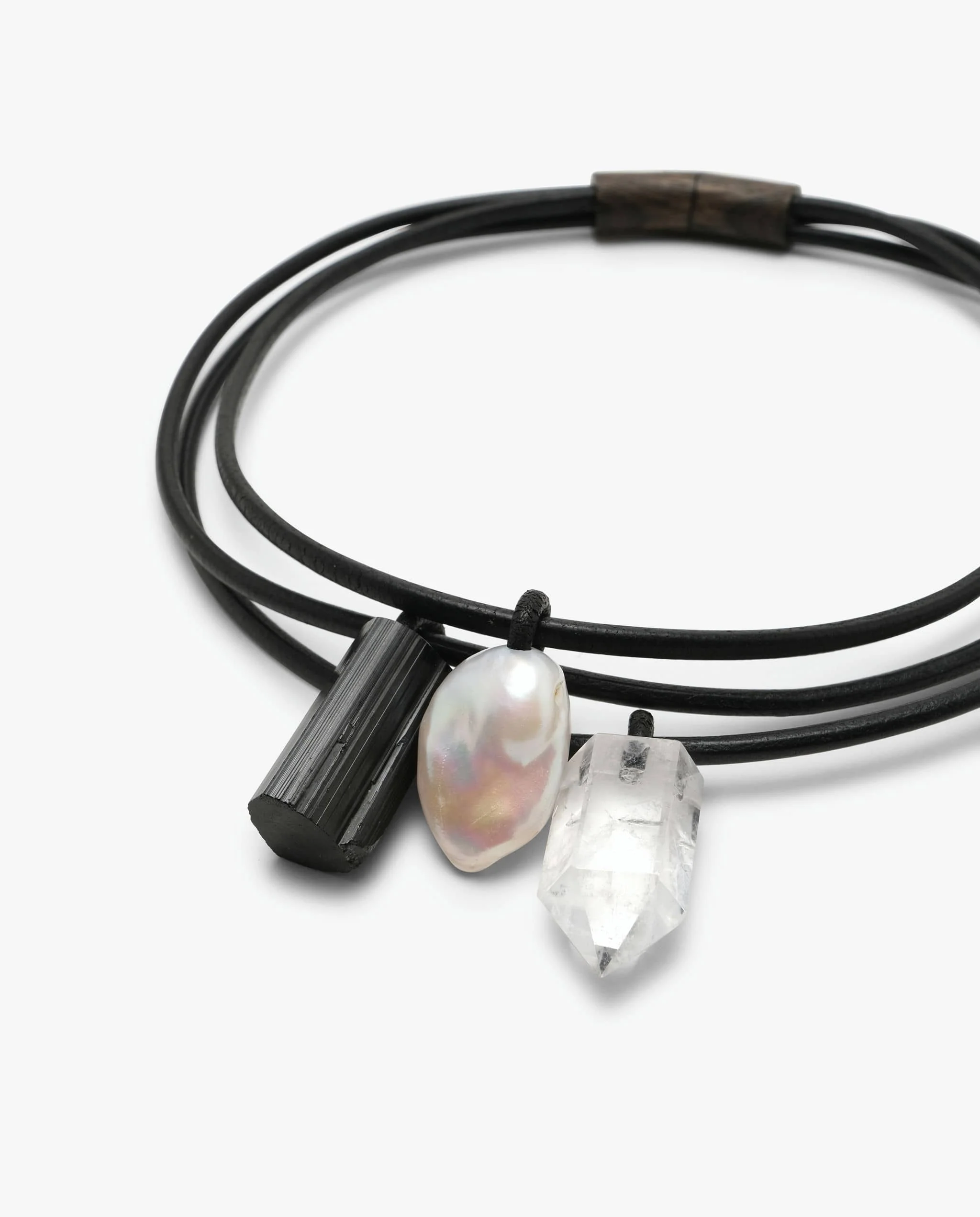 Marbre necklace: mixed materials - Image 3