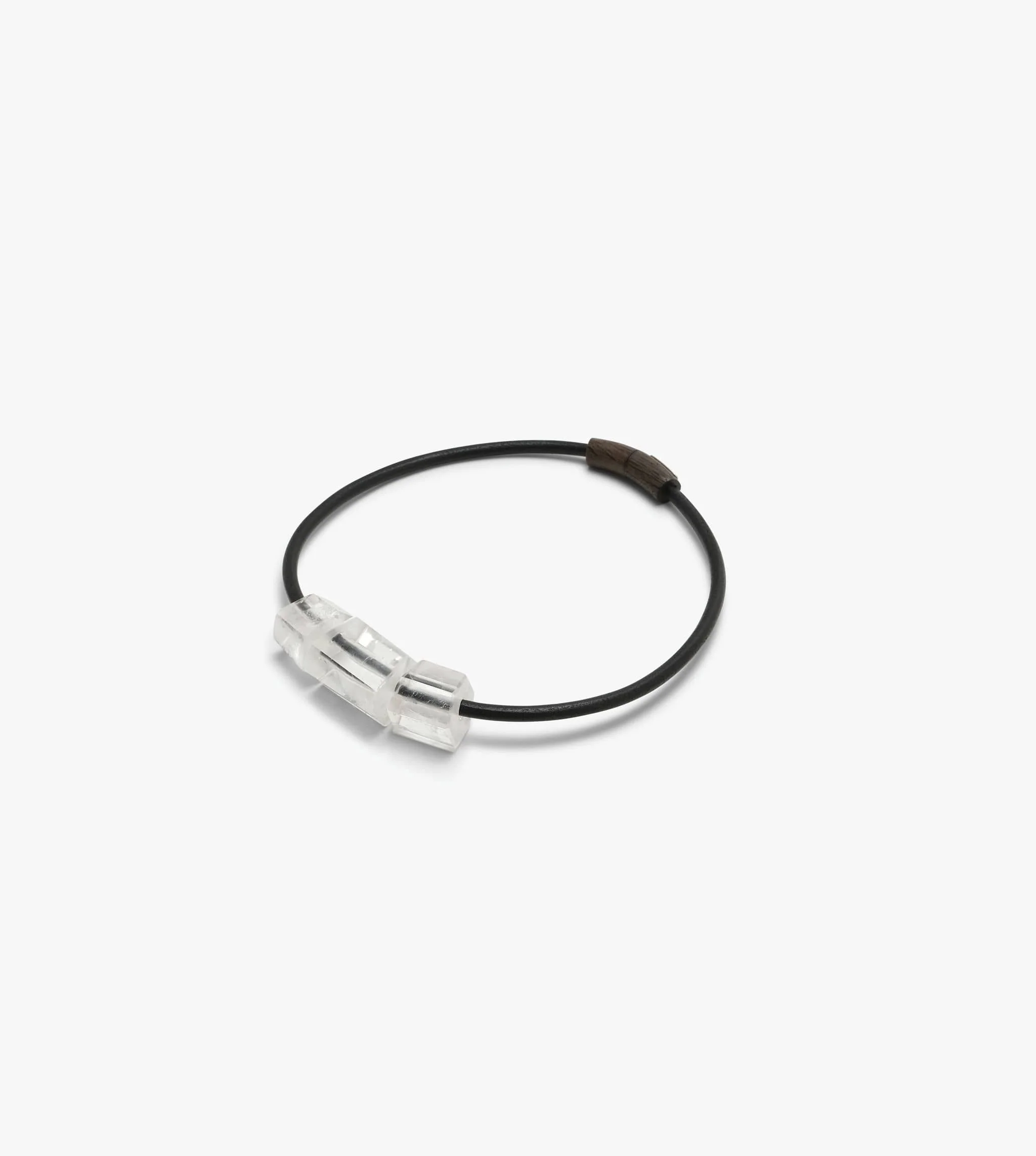 Élume necklace: leather, mountain crystal - Image 4